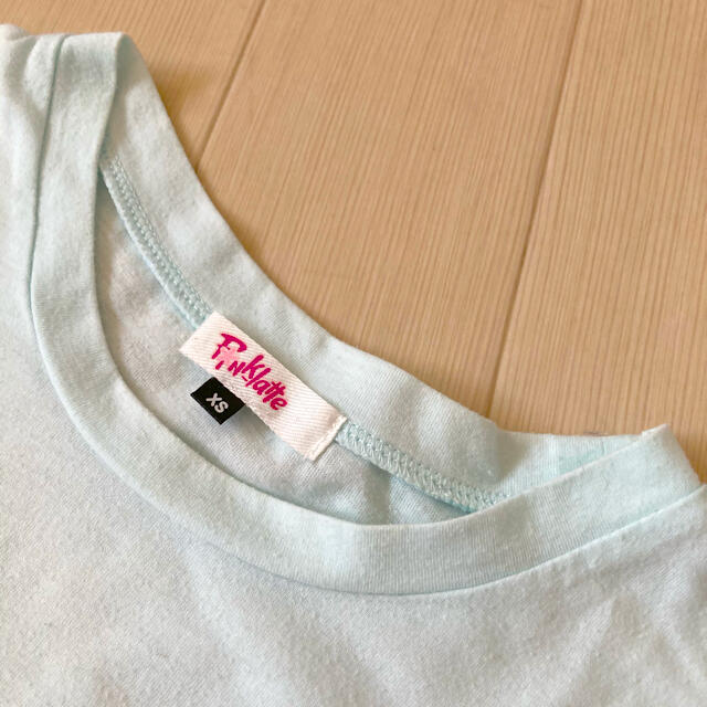 PINK-latte(ピンクラテ)のPink latte ラメ入りハートTシャツ♪ 150 キッズ/ベビー/マタニティのキッズ服女の子用(90cm~)(Tシャツ/カットソー)の商品写真