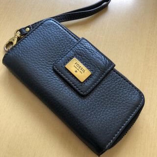 フォッシル(FOSSIL)のフォッシル　長財布　黒色(長財布)