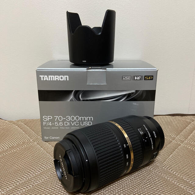 Canon(キヤノン)のTAMRON SP70-300mm f4-5.6 Di VC USD A005E スマホ/家電/カメラのカメラ(レンズ(ズーム))の商品写真