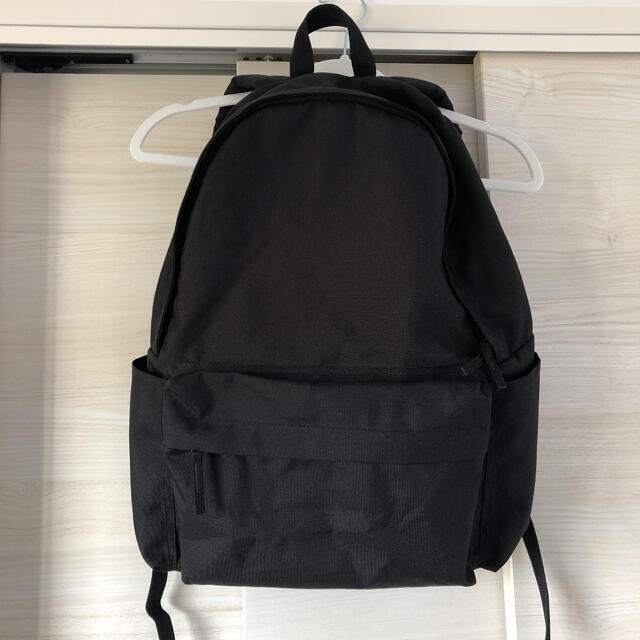 MUJI (無印良品)(ムジルシリョウヒン)の無印良品リュック  黒 レディースのバッグ(リュック/バックパック)の商品写真