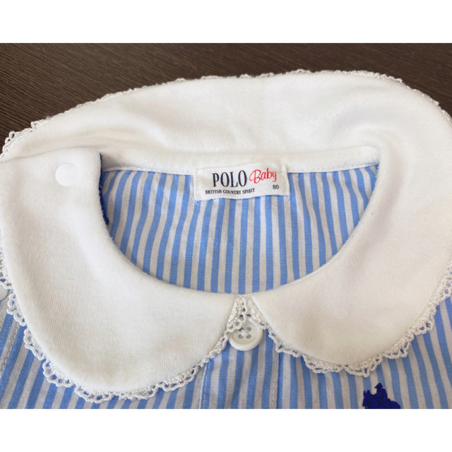 POLO RALPH LAUREN(ポロラルフローレン)のPOLO Baby 80cm  ワンピース　ロンパース　ベビー　お洒落　 キッズ/ベビー/マタニティのベビー服(~85cm)(ワンピース)の商品写真