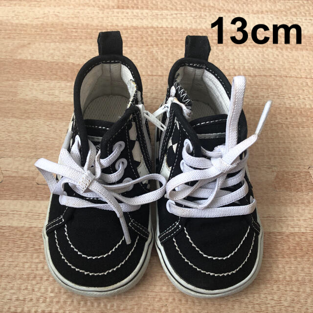 VANS(ヴァンズ)のハイカット スニーカー！※お値下げ中！ キッズ/ベビー/マタニティのベビー靴/シューズ(~14cm)(スニーカー)の商品写真