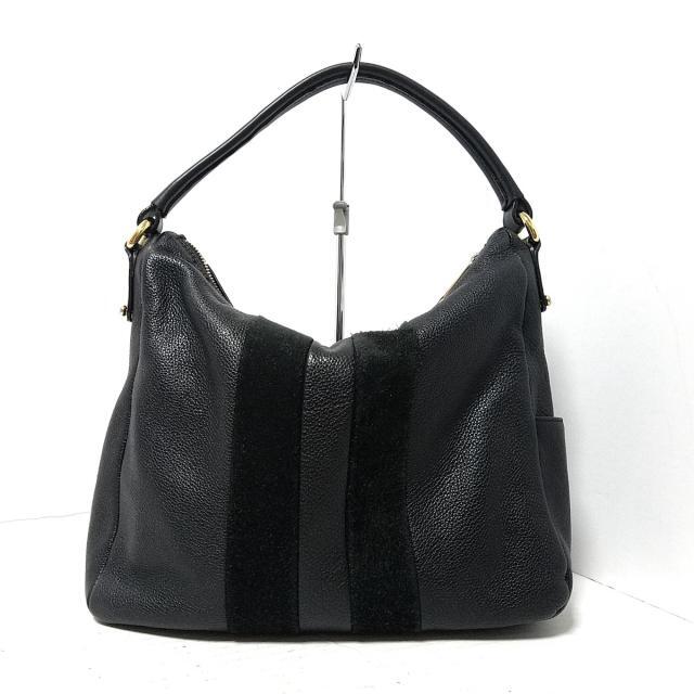 Furla(フルラ)のFURLA(フルラ) 黒 レザー×スエード レディースのバッグ(ショルダーバッグ)の商品写真