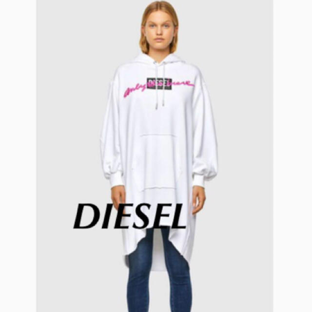 DIESEL(ディーゼル)のDIESEL♡ディーゼル♡スエットワンピースパーカー レディースのトップス(パーカー)の商品写真