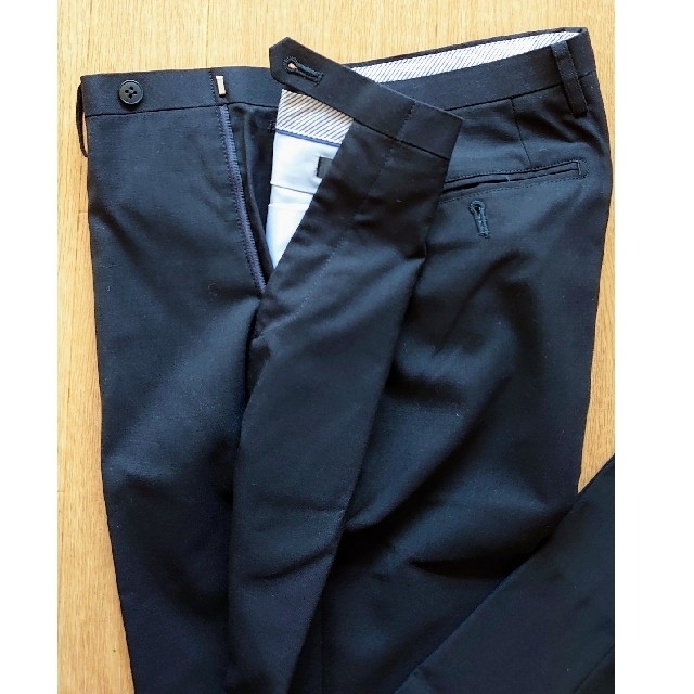 スラックス　紳士　春夏　ブラック メンズのパンツ(スラックス)の商品写真