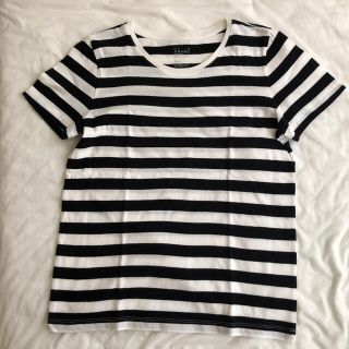 ムジルシリョウヒン(MUJI (無印良品))の無印　ボーダー　半袖Tシャツ(Tシャツ(半袖/袖なし))