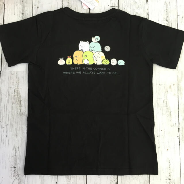 サンエックス(サンエックス)の新品 すみっコぐらし プリント 半袖Tシャツ  ブラック② 120cm キッズ/ベビー/マタニティのキッズ服男の子用(90cm~)(Tシャツ/カットソー)の商品写真