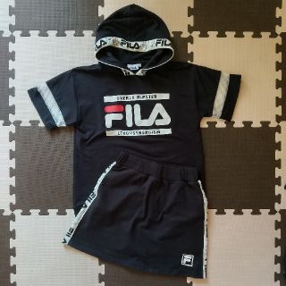 ラブトキシック(lovetoxic)の【プリン様 専用】FILA♡半袖パーカー＆スカート セットアップ 150cm(Tシャツ/カットソー)