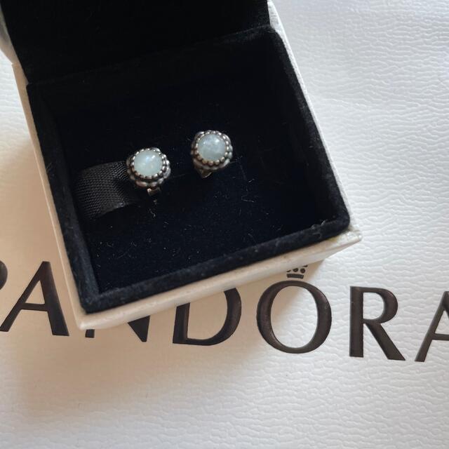 pandora バースストーン　ピアス　誕生石