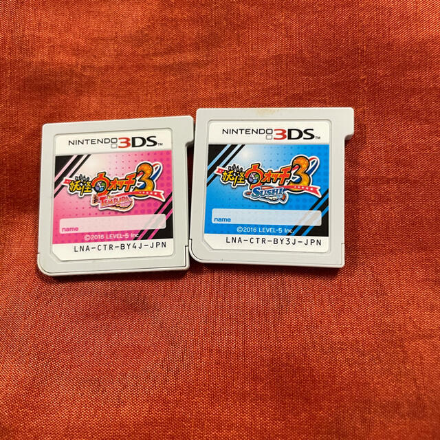 ニンテンドー3DS(ニンテンドー3DS)の妖怪ウォッチ3 テンプラ スシ 3ds ソフト カセット エンタメ/ホビーのゲームソフト/ゲーム機本体(携帯用ゲームソフト)の商品写真