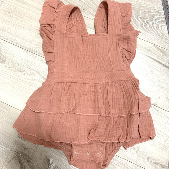 gelato pique(ジェラートピケ)の☆新品未使用☆フリルロンパース キッズ/ベビー/マタニティのベビー服(~85cm)(ロンパース)の商品写真