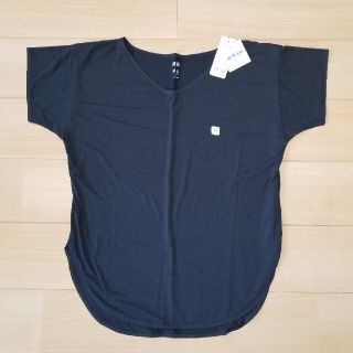 ユニクロ(UNIQLO)の[やまさん専用]UNIQLOエアリズムVネックロングT（ブラック）(Tシャツ(半袖/袖なし))