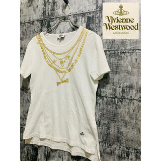 ヴィヴィアンウエストウッド(Vivienne Westwood)のVivienne Westwood/オーブTシャツ/ヴィヴィアン　ホワイト　刺繍(Tシャツ/カットソー(半袖/袖なし))