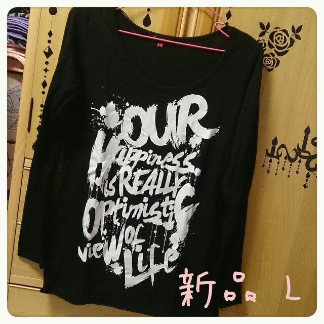 Avail(アベイル)の新品♡L♡英字ﾛﾝT レディースのトップス(Tシャツ(長袖/七分))の商品写真