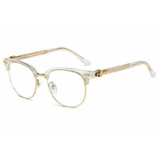 Chrome Hearts クロムハーツ伊達メガネ クリアゴールド 男女兼用の通販 ラクマ Chrome Hearts クロムハーツ伊達メガネ クリアゴールド 男女兼用の通販 ラクマ