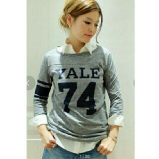 ドゥーズィエムクラス(DEUXIEME CLASSE)のDeuxieme Classe【YALE】FOOT BALL T-shirt(カットソー(長袖/七分))