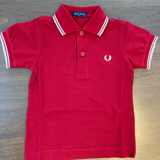 フレッドペリー(FRED PERRY)のフレッドペリー　ポロシャツ　赤　KIDS 98cm(Tシャツ/カットソー)