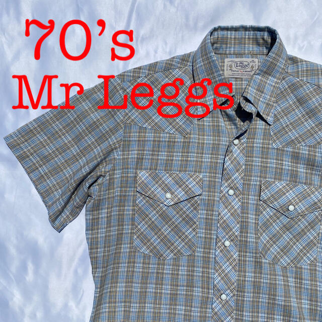 Lee(リー)の70’s Mr Leggs ウェスタンシャツ　半袖シャツ　ヴィンテージ　古着 メンズのトップス(シャツ)の商品写真