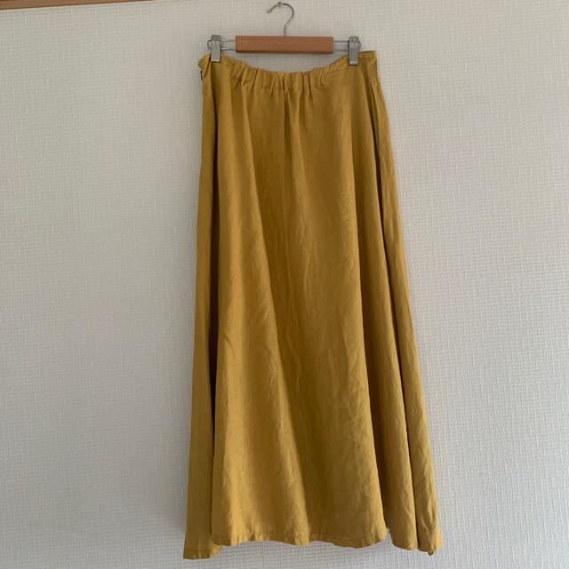 MUJI (無印良品)(ムジルシリョウヒン)のピノ様専用　無印良品　フレンチリネン　ロングスカート レディースのスカート(ロングスカート)の商品写真