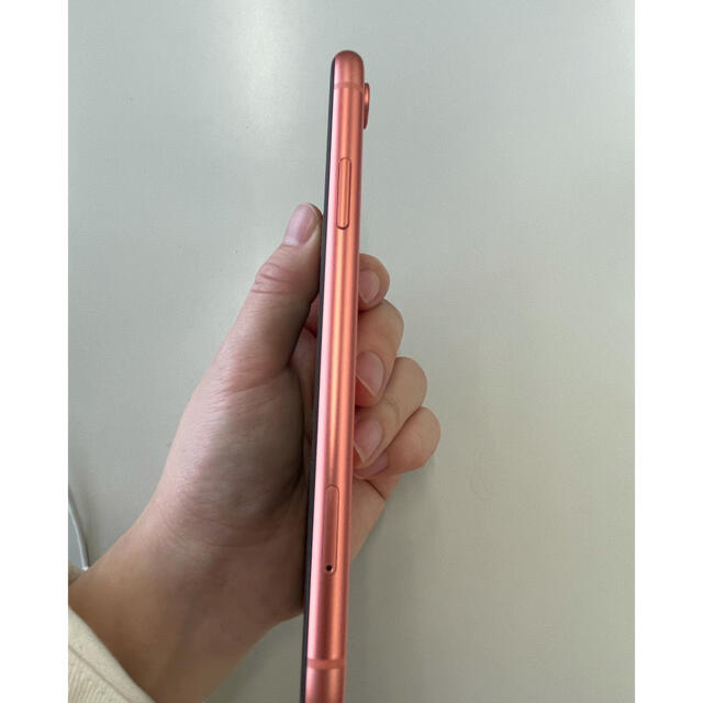 iPhone XR Coral 128 GB SIMフリー (中古) スマホ/家電/カメラ