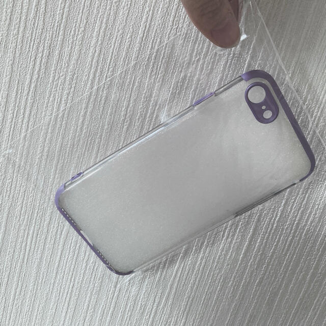 iphoneケース 紫 パステル スマホ/家電/カメラのスマホアクセサリー(iPhoneケース)の商品写真