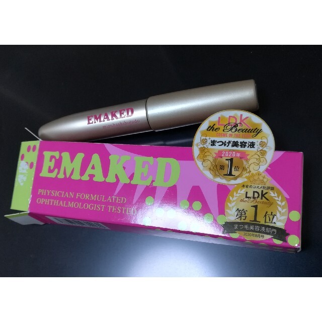 水橋保寿堂製薬(ミズハシホジュドウセイヤク)の新品　EMAKED  エマーキット まつ毛美容液 コスメ/美容のスキンケア/基礎化粧品(まつ毛美容液)の商品写真