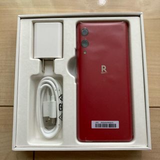 ラクテン(Rakuten)のrakuten hand レッド(スマートフォン本体)