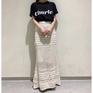 エディットフォールル(EDIT.FOR LULU)のりんご様専用！Charles Chaton crochet long skirt(ロングスカート)