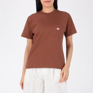 ダントン(DANTON)の新品　ダントン　クルーネックポケットTシャツ　チェスナット　36(Tシャツ(半袖/袖なし))