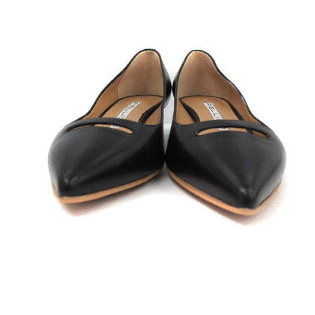 PELLICO(ペリーコ)のペリーコ パンプス ポインテッドトゥ レザー 36.5 23.5cm 黒 レディースの靴/シューズ(ハイヒール/パンプス)の商品写真