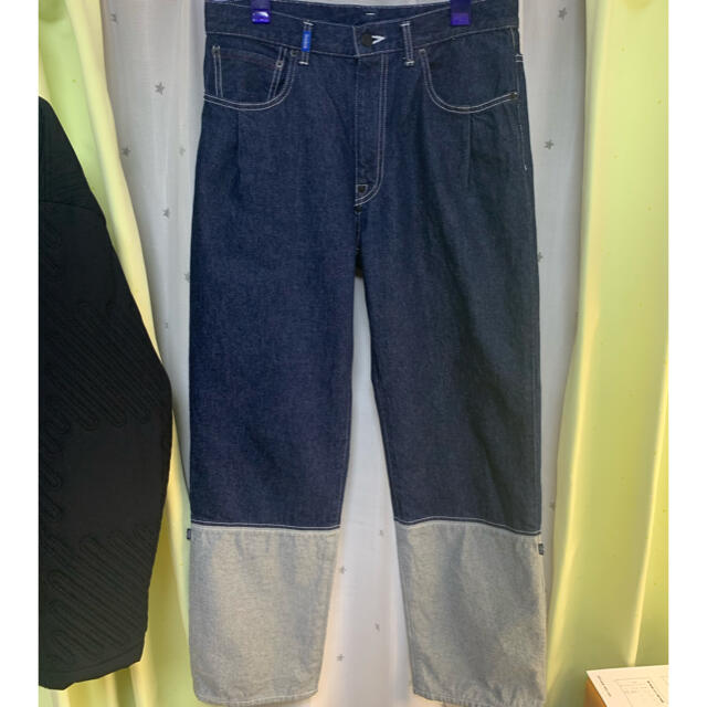 ALLEGE(アレッジ)のkudos 21ss 2tone denim pants クードス　デニム　 メンズのパンツ(デニム/ジーンズ)の商品写真