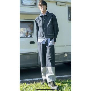 アレッジ(ALLEGE)のkudos 21ss 2tone denim pants クードス　デニム　(デニム/ジーンズ)