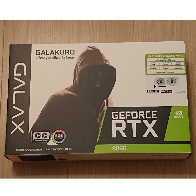 PCパーツ【新品未使用】玄人志向 GALAKURO GeForce RTX 3060