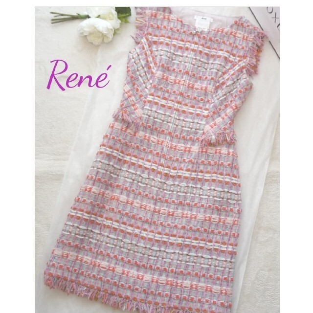 René - 未使用♡定価15万♡ルネ♡マリアツイードワンピースの通販 by ♡｜ルネならラクマ