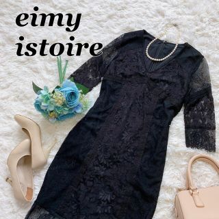 エイミーイストワール(eimy istoire)の新品未使用♡エイミーイストワール　レース　ワンピース　結婚式　二次会　　女子会(ひざ丈ワンピース)