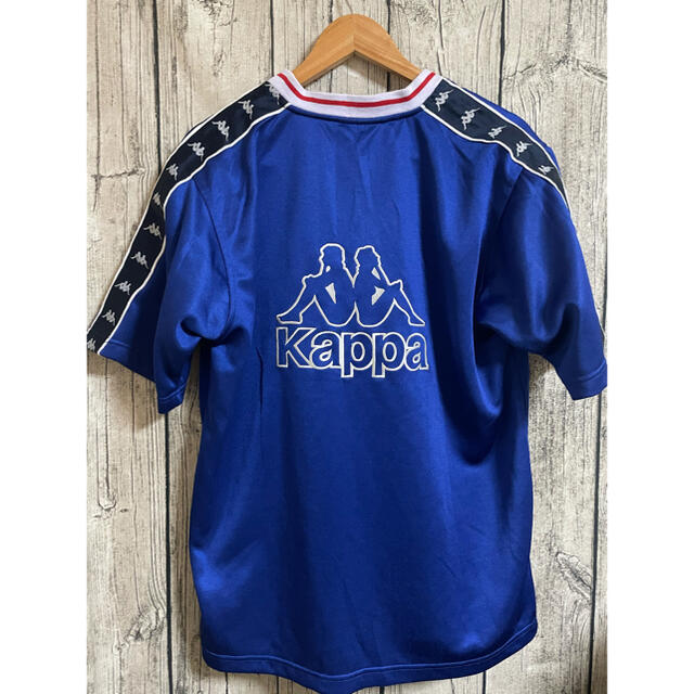 Kappa(カッパ)のビンテージ　90s カッパ　メンズM サイドライン　ビックロゴ メンズのトップス(Tシャツ/カットソー(半袖/袖なし))の商品写真