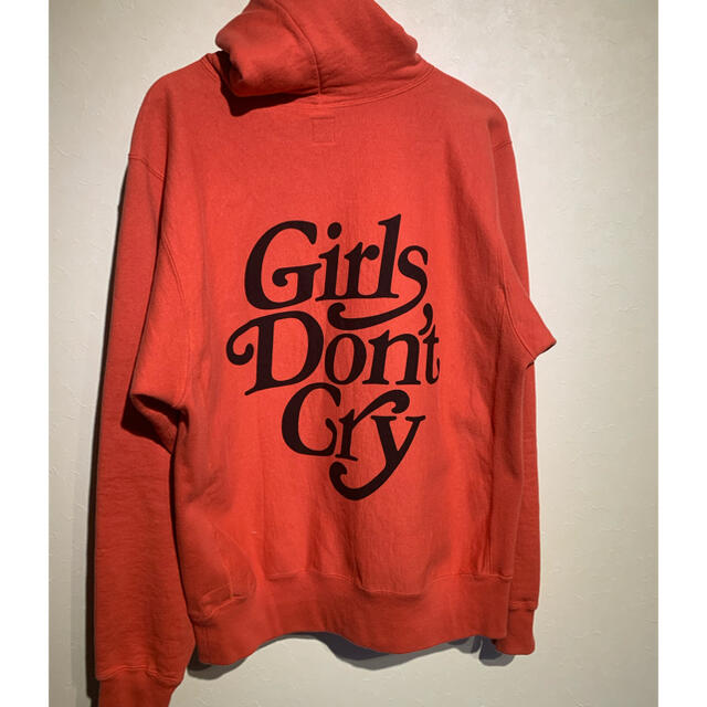 GDC(ジーディーシー)のhuman made girls don't cry hudie RED L メンズのトップス(パーカー)の商品写真