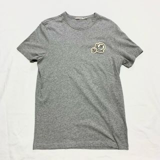 モンクレール(MONCLER)の【美品】MONCLER MAGLIA T-SHIRT ダブルワッペン Mサイズ(Tシャツ/カットソー(半袖/袖なし))