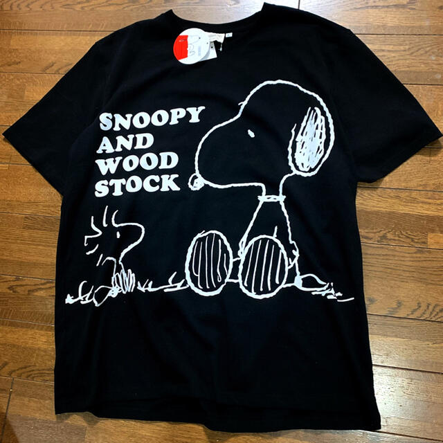 PEANUTS(ピーナッツ)の【新品タグ付き】スヌーピー＆ウッドストック ★ オーバーサイズ Tシャツ 5L メンズのトップス(Tシャツ/カットソー(半袖/袖なし))の商品写真