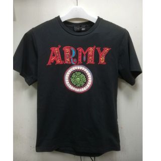 アールディーズ(aldies)のアールディーズ　ALDIES　Tシャツ　ARMY　アーミー　刺繍　モコモコ(Tシャツ/カットソー(半袖/袖なし))