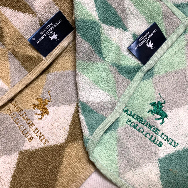 CAMBRIDGE UNIVERSITY POLO CLUB ハンドタオル 2枚 毎日続々入荷 - タオル