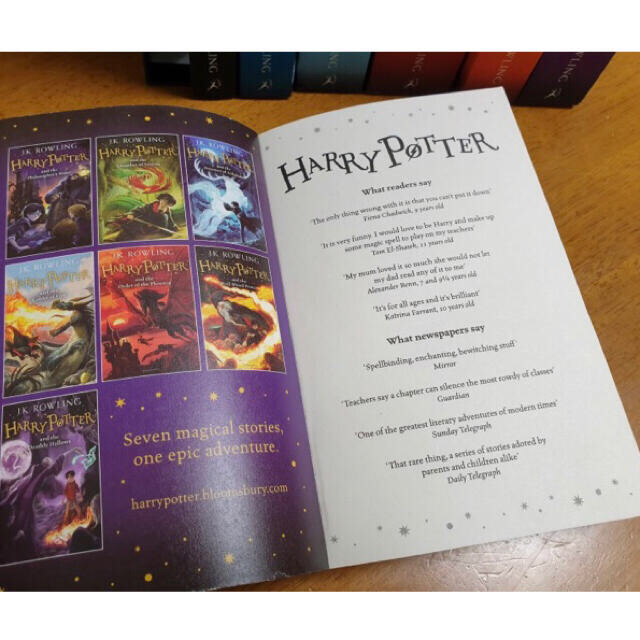 Harry Potter イギリス版ハリーポーター 洋書全巻 7冊 正規品セットの