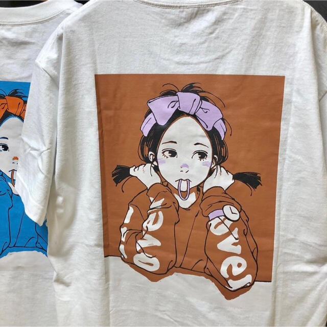 9090 × over print POP-UP 古塔つみTee 白　セット