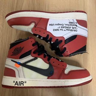 ナイキ(NIKE)のoff white x air jordan 1 chicago(スニーカー)