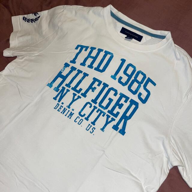 TOMMY HILFIGER(トミーヒルフィガー)のTOMMY HILFIGER トミーヒルフィガー Tシャツ ホワイト サイズ M メンズのトップス(Tシャツ/カットソー(半袖/袖なし))の商品写真