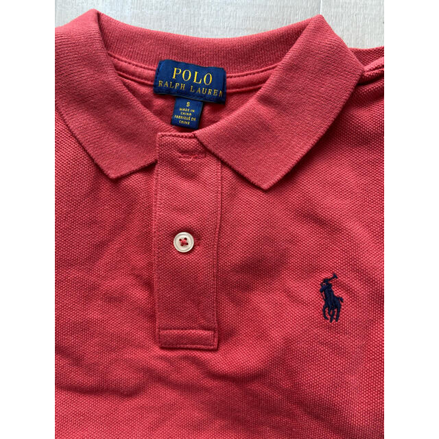 POLO RALPH LAUREN(ポロラルフローレン)のお値下げ　新品未使用　ラルフローレン ポロシャツ キッズ　ボーイズ　サイズ5 キッズ/ベビー/マタニティのキッズ服男の子用(90cm~)(Tシャツ/カットソー)の商品写真