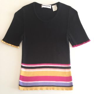 ソニアリキエル(SONIA RYKIEL)のSONIA RYKIEL 半袖ニット サマーニット ミッソーニ モスキーノ(Tシャツ(半袖/袖なし))