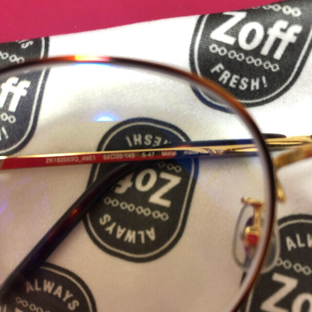 Zoff(ゾフ)のZoffメガネ美品 レディースのファッション小物(サングラス/メガネ)の商品写真