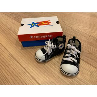 コンバース(CONVERSE)の【コンバース】12cm ブラック スニーカー(スニーカー)