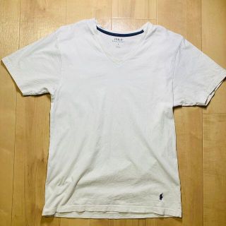 ポロラルフローレン(POLO RALPH LAUREN)のPOLO RALPH LAUREN ポロ ラルフローレン 白Tシャツ Vネック(Tシャツ/カットソー(半袖/袖なし))